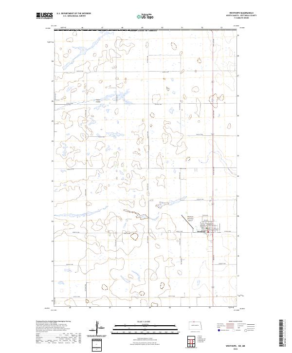 Westhope 2024 topographic map thumbnail