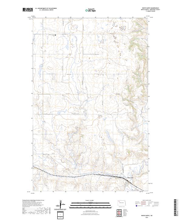 White Earth 2024 topographic map thumbnail