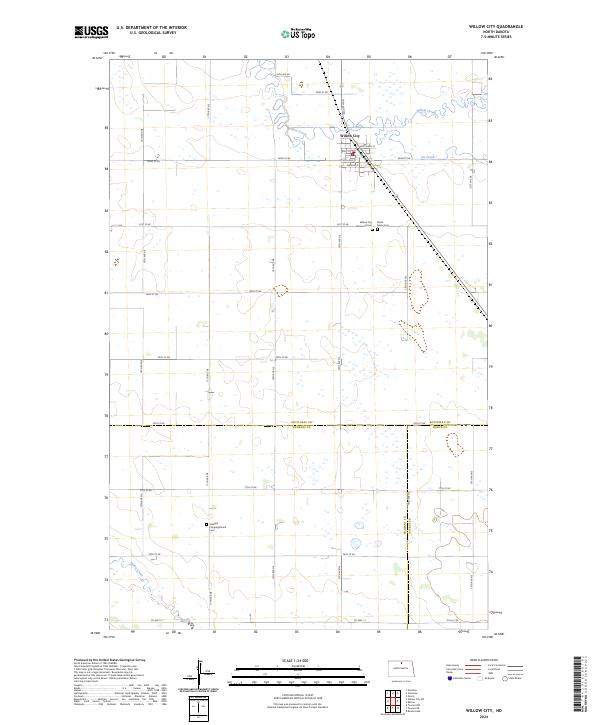 Willow City 2024 topographic map thumbnail