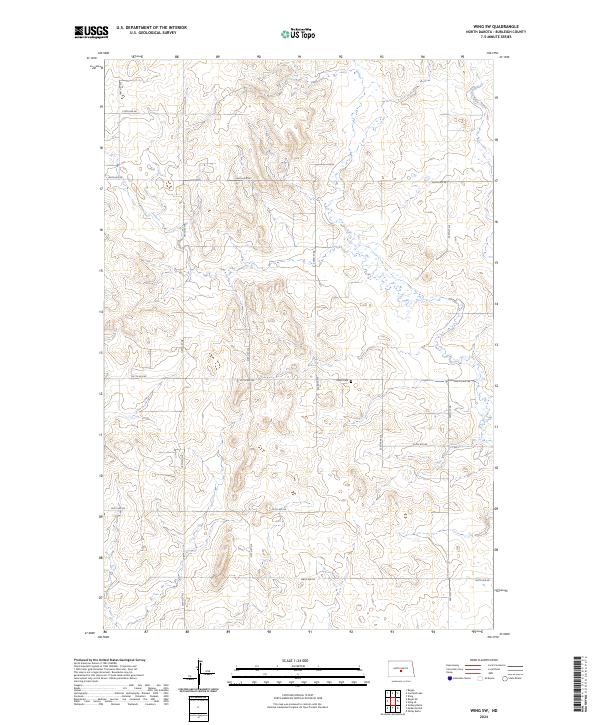 Wing SW 2024 topographic map thumbnail