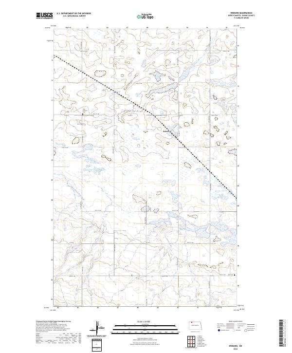 Woburn 2024 topographic map thumbnail