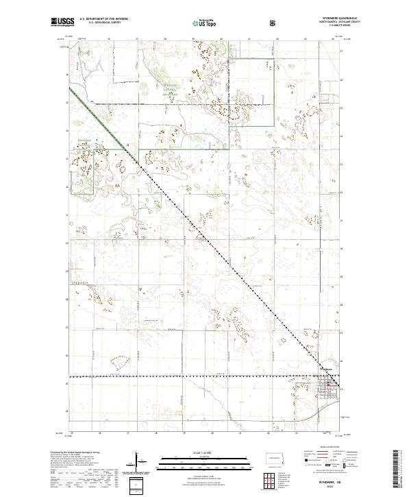 Wyndmere 2024 topographic map thumbnail