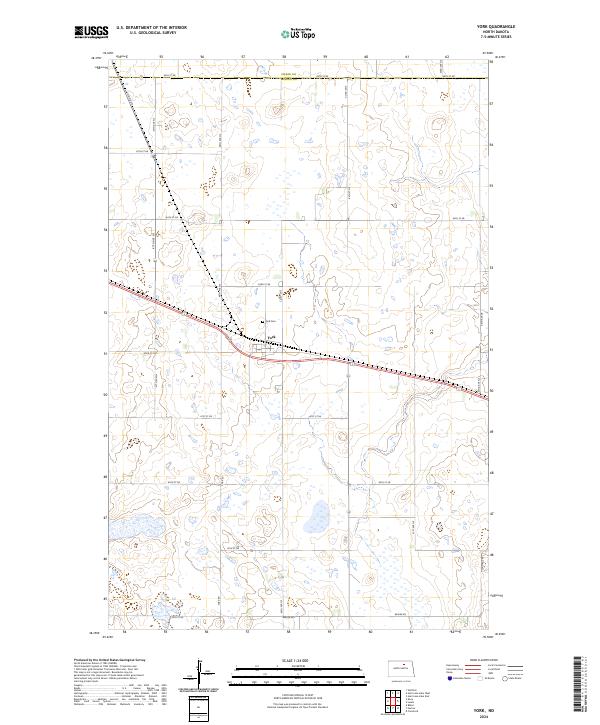 York topographic map thumbnail