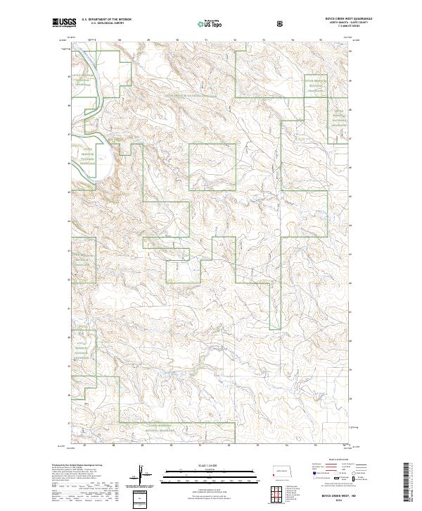 Boyce Creek West topographic map thumbnail