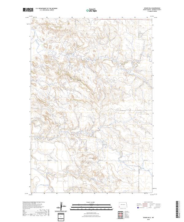 Cedar Hills topographic map thumbnail