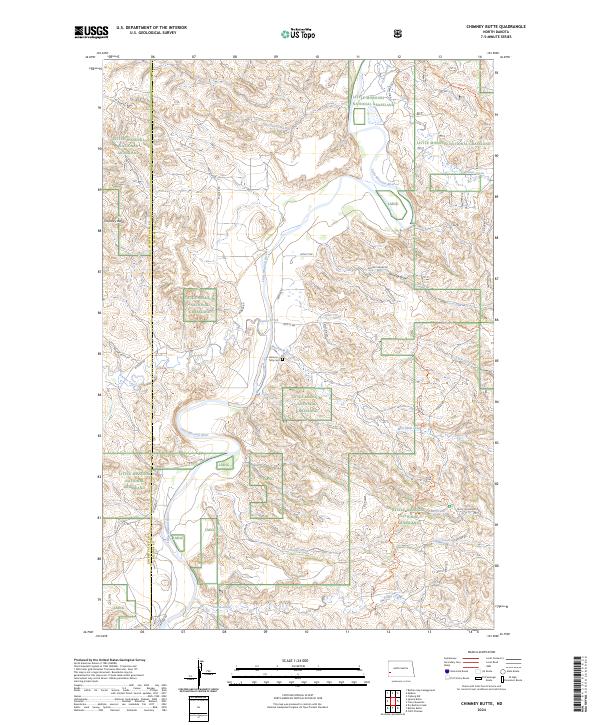 Chimney Butte topographic map thumbnail