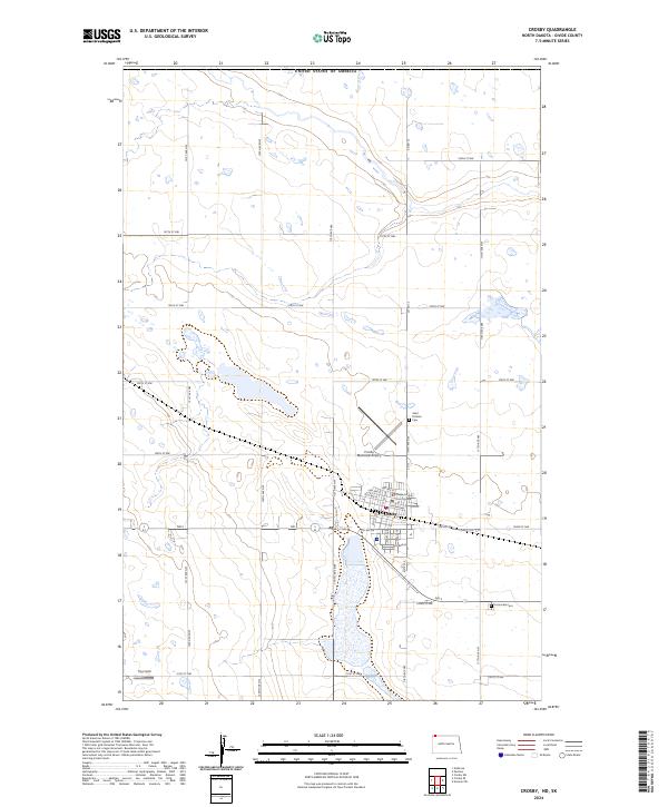 Crosby topographic map thumbnail