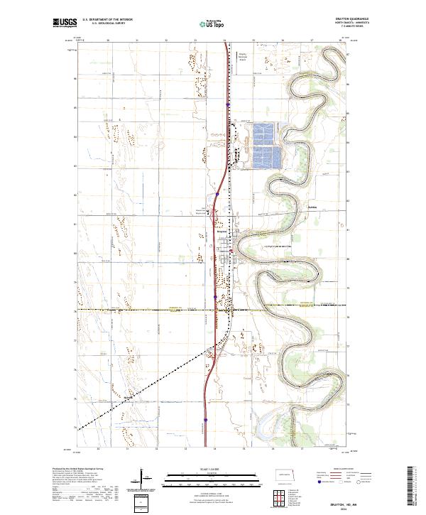 Drayton topographic map thumbnail