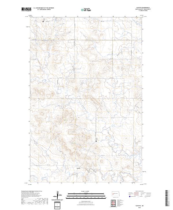 Fayette topographic map thumbnail