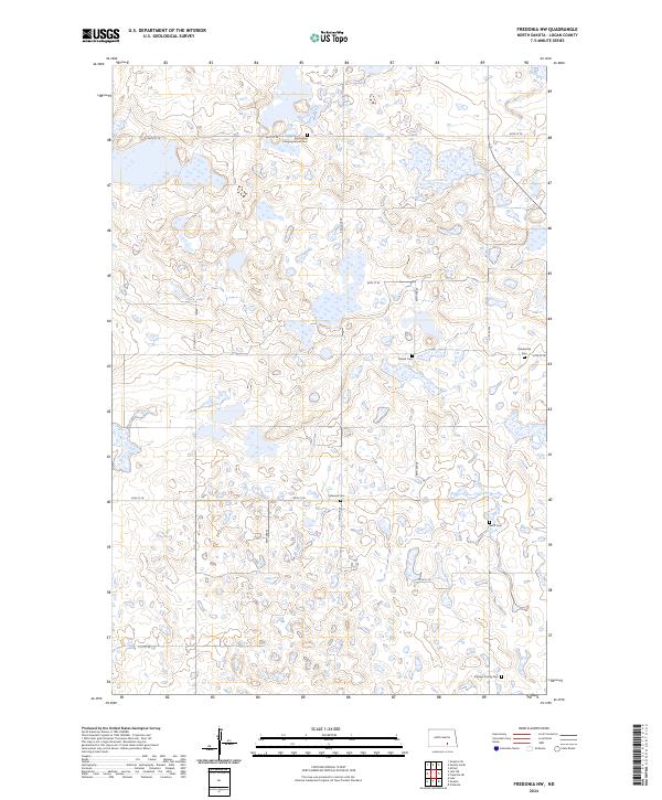 Fredonia NW topographic map thumbnail