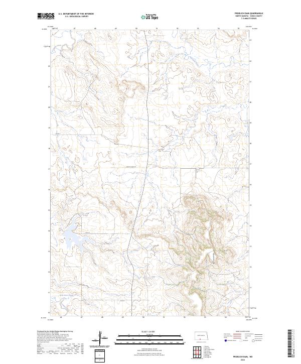 Froelich Dam topographic map thumbnail