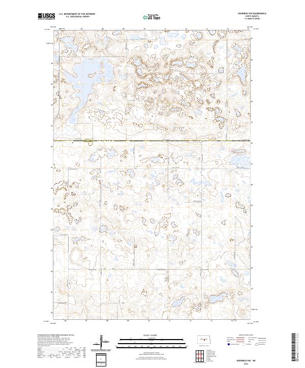 Goodrich SW topographic map thumbnail