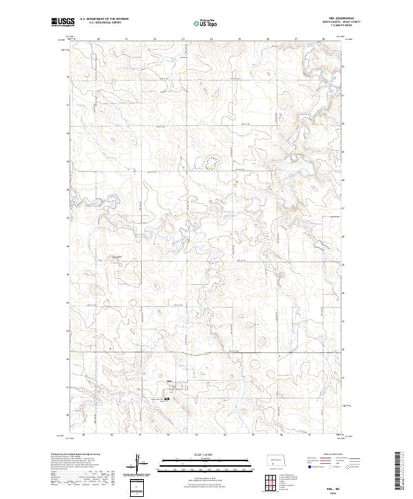 Heil topographic map thumbnail