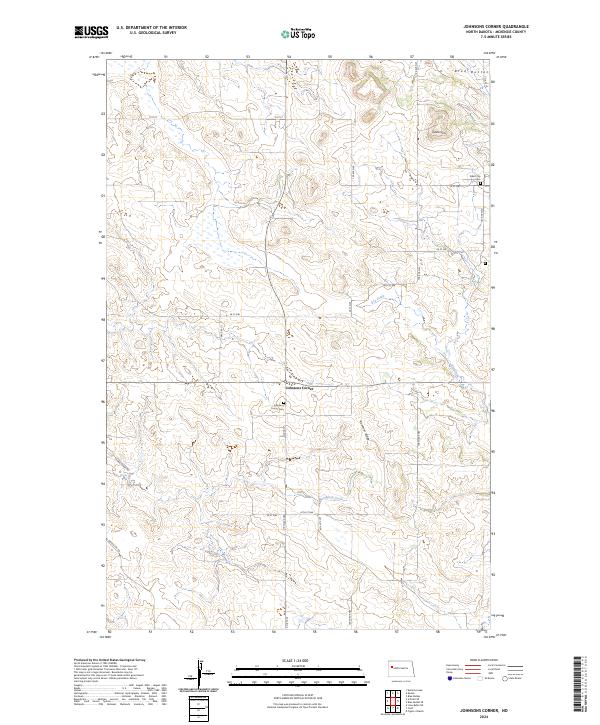 Johnsons Corner topographic map thumbnail