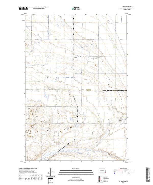 La Mars topographic map thumbnail