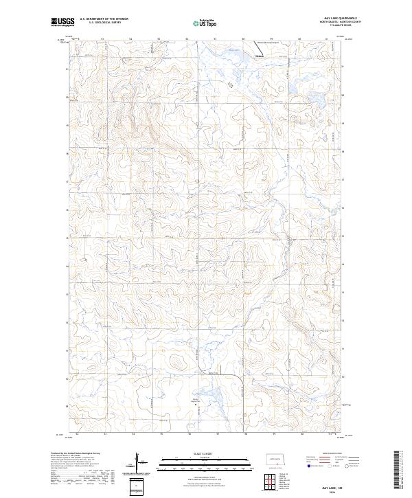 May Lake topographic map thumbnail
