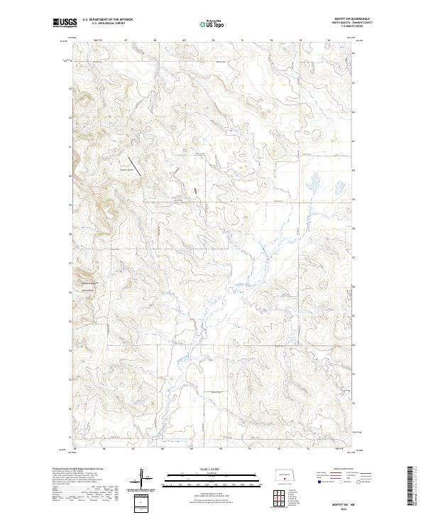 Moffit SW topographic map thumbnail