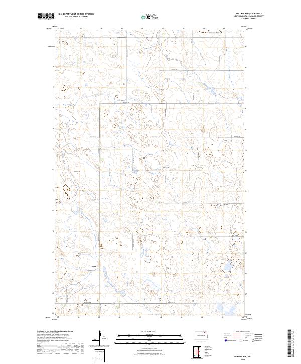 Nekoma NW topographic map thumbnail
