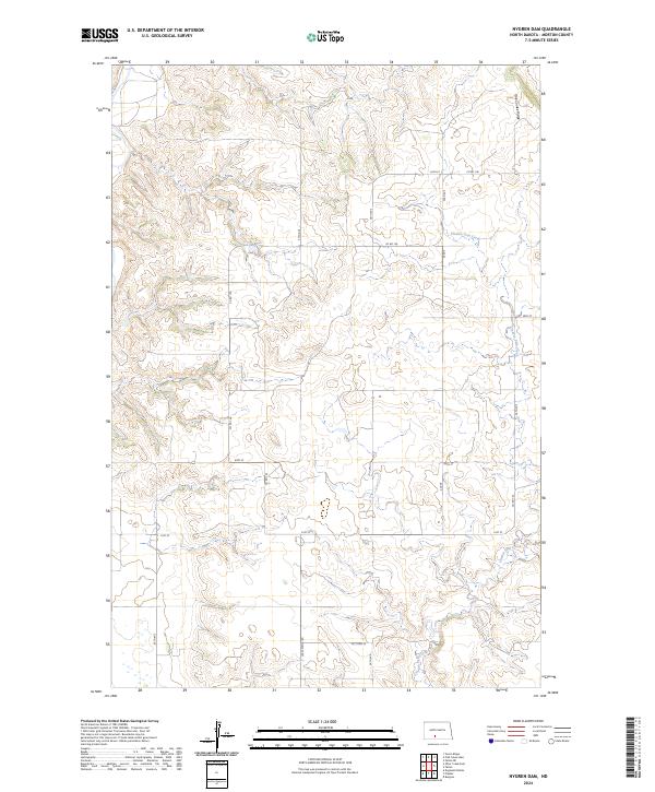 Nygren Dam topographic map thumbnail