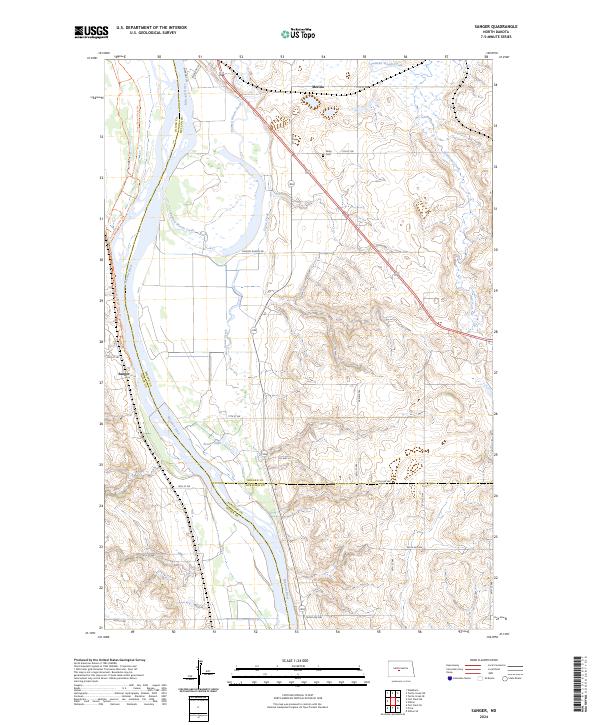 Sanger 2024 topographic map thumbnail