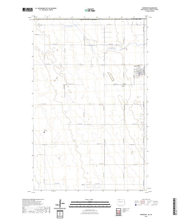 Sherwood topographic map thumbnail