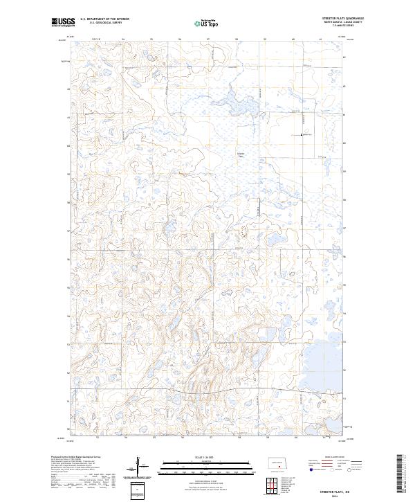 Streeter Flats 2024 topographic map thumbnail