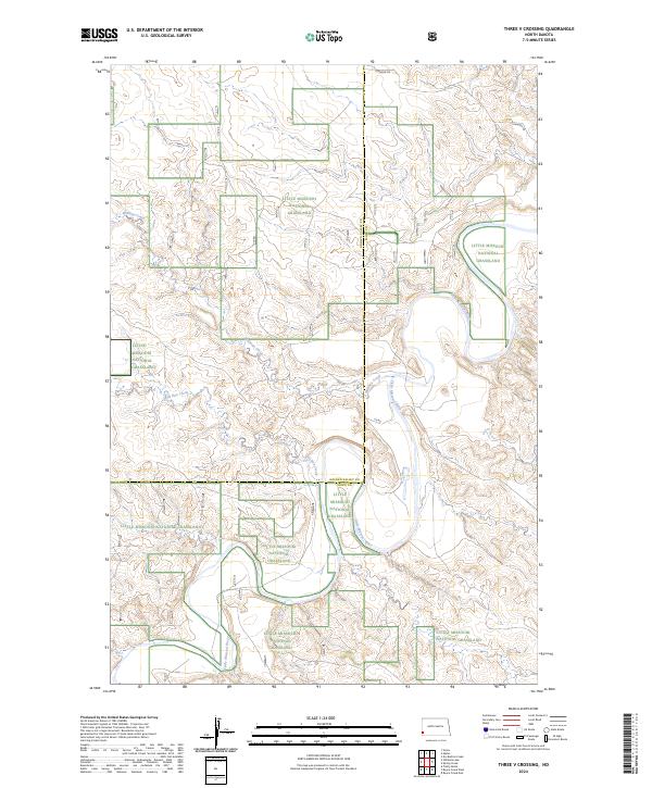 Three V Crossing 2024 topographic map thumbnail