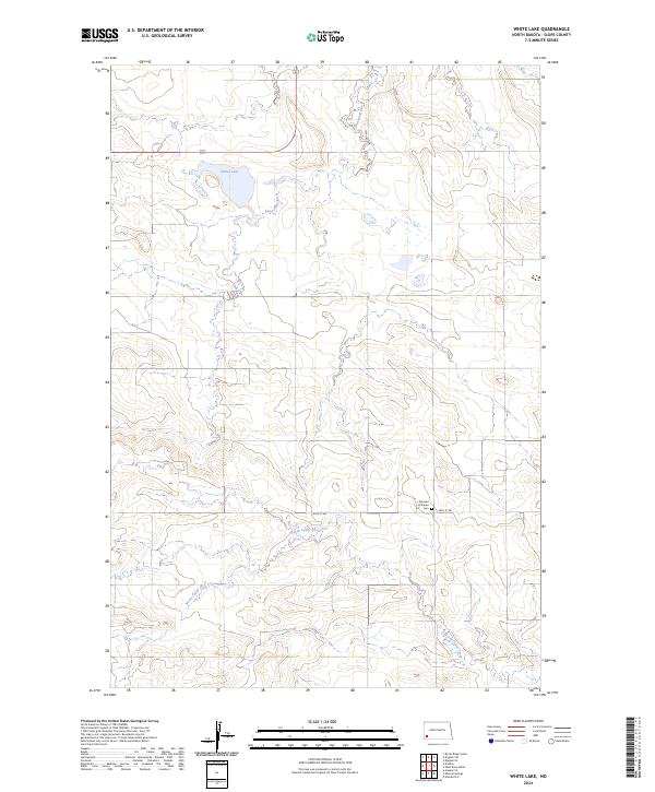 White Lake topographic map thumbnail