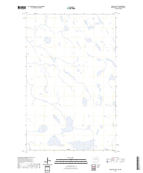 Sarles NE OE N topographic map thumbnail