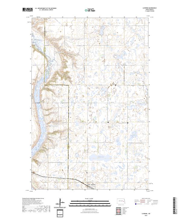 Luverne topographic map thumbnail