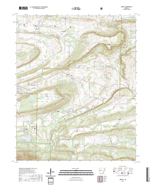 Abbott topographic map thumbnail
