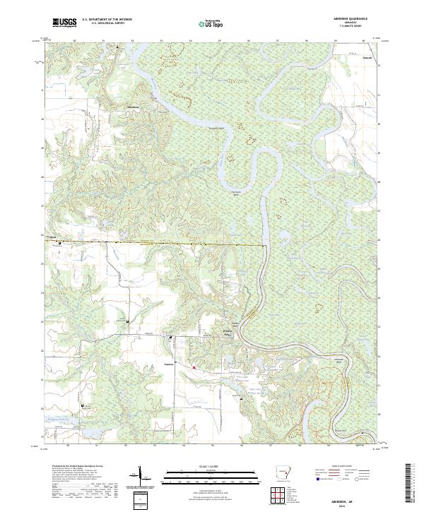 Aberdeen topographic map thumbnail