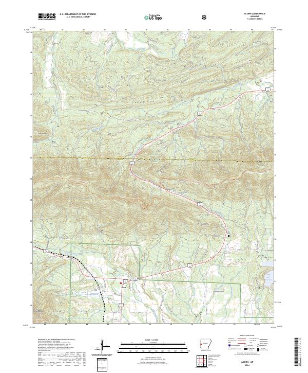 Acorn topographic map thumbnail