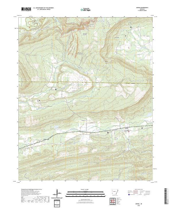 Adona topographic map thumbnail