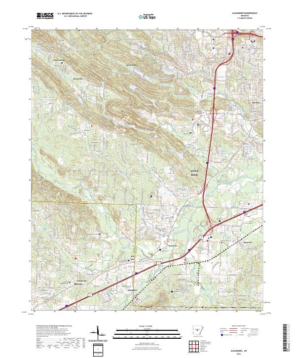 Alexander topographic map thumbnail