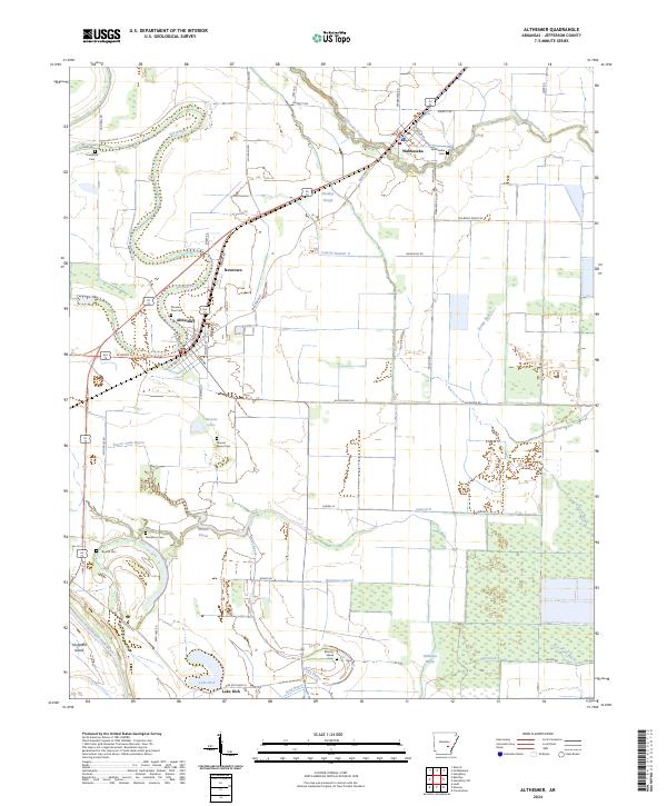 Altheimer topographic map thumbnail