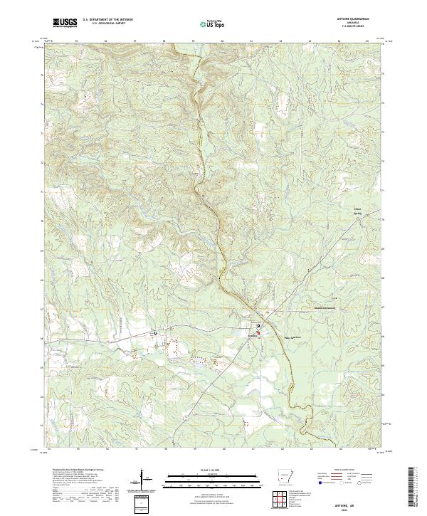 Antoine topographic map thumbnail
