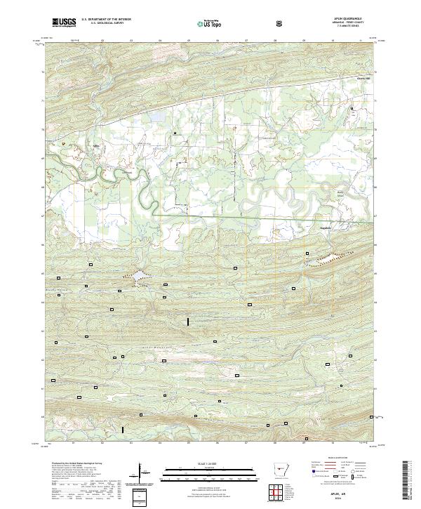 Aplin topographic map thumbnail