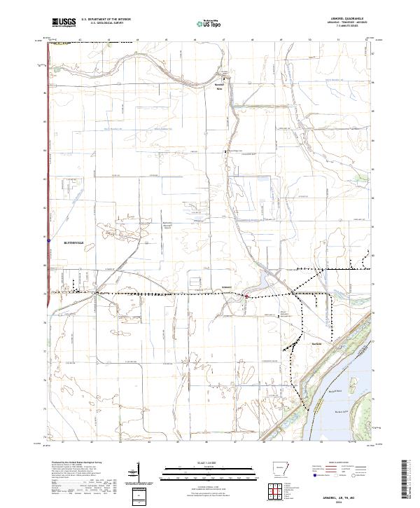 Armorel topographic map thumbnail