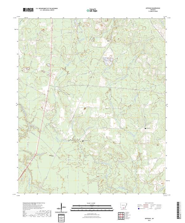 Artesian topographic map thumbnail