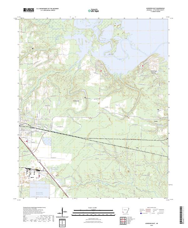 Ashdown East topographic map thumbnail