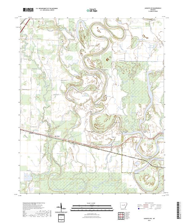 Augusta SW topographic map thumbnail