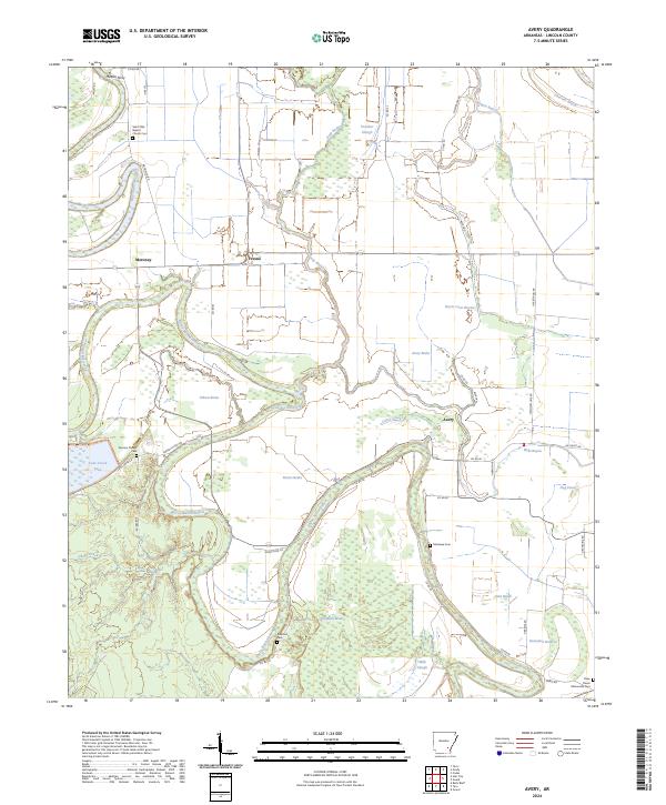 Avery topographic map thumbnail