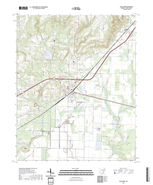 Bald Knob topographic map thumbnail