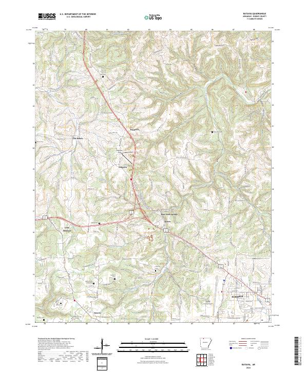 Batavia topographic map thumbnail