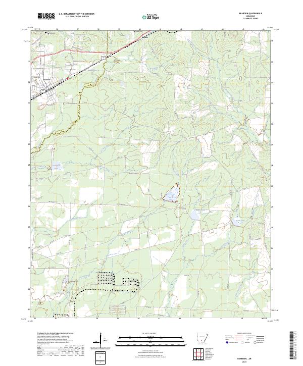 Bearden topographic map thumbnail