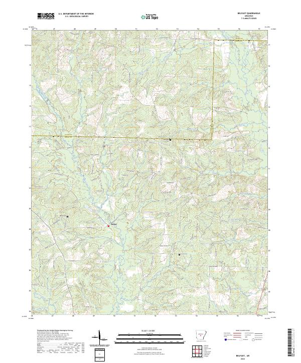 Belfast topographic map thumbnail