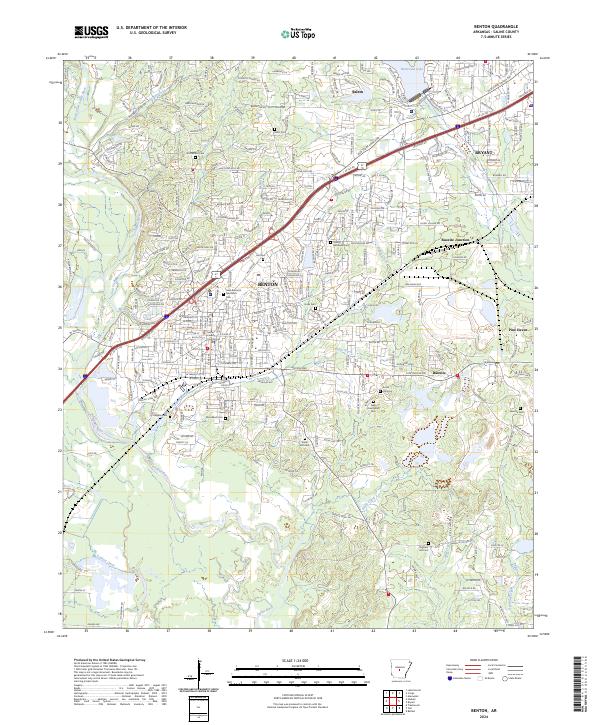 Benton topographic map thumbnail