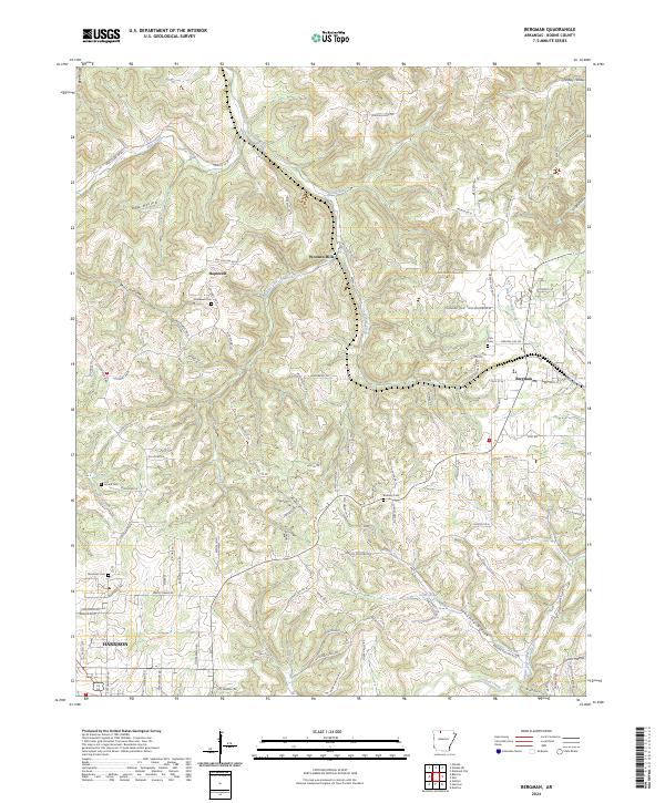 Bergman topographic map thumbnail