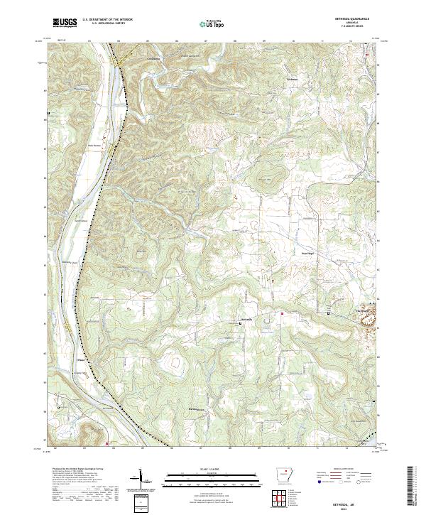 Bethesda topographic map thumbnail